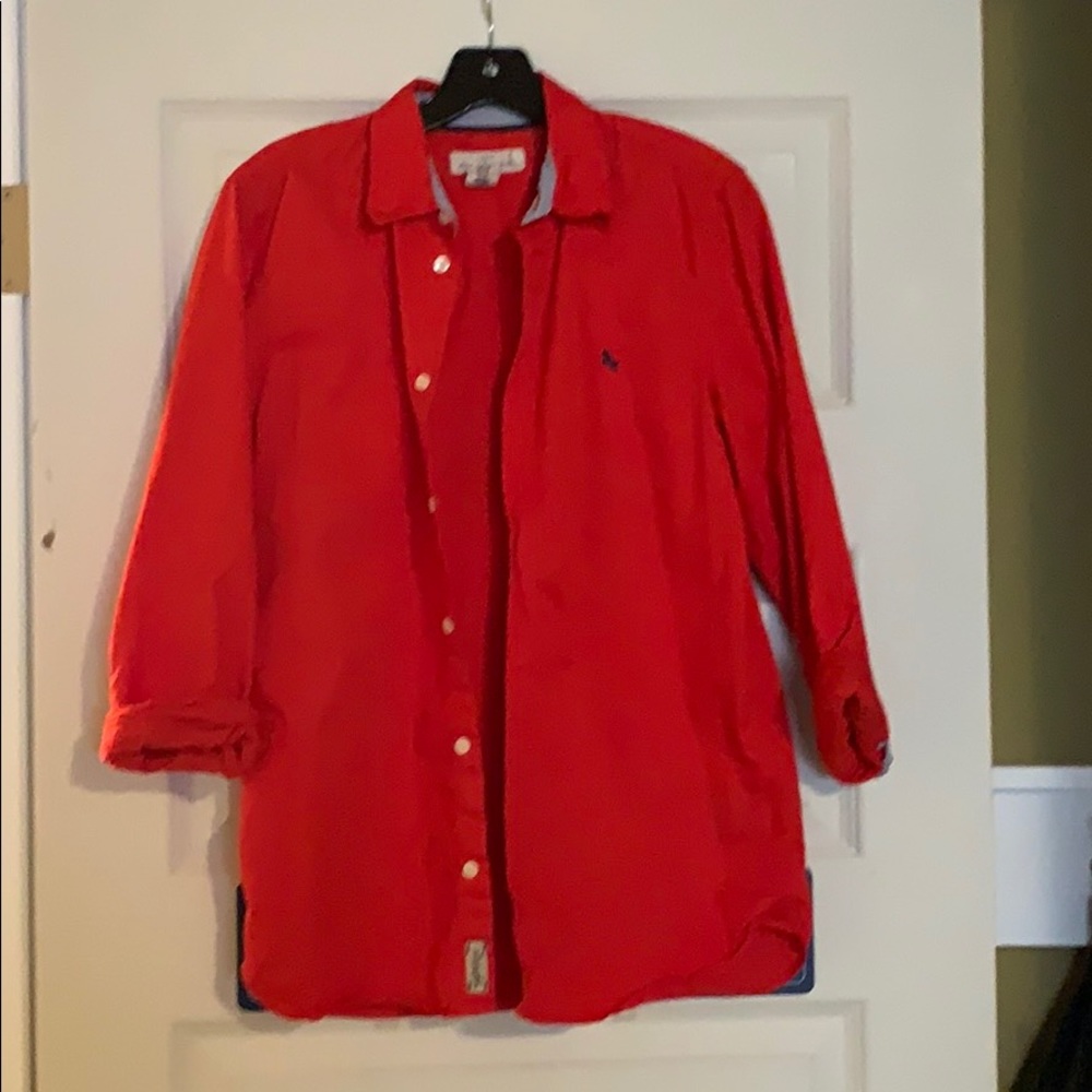 Red boys 14 H&M button up